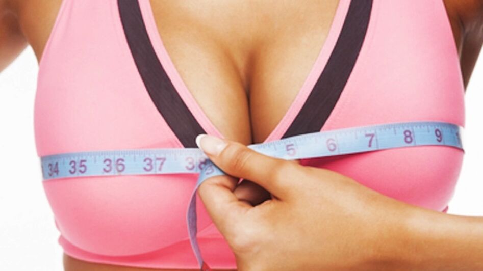 breast measure with one centimeter